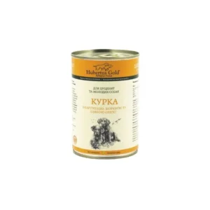 Вологий корм Hubertus Gold для цуценят з куркою, 400 г