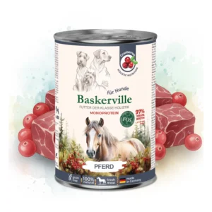Вологий корм Baskerville Пребіо з кониною для собак