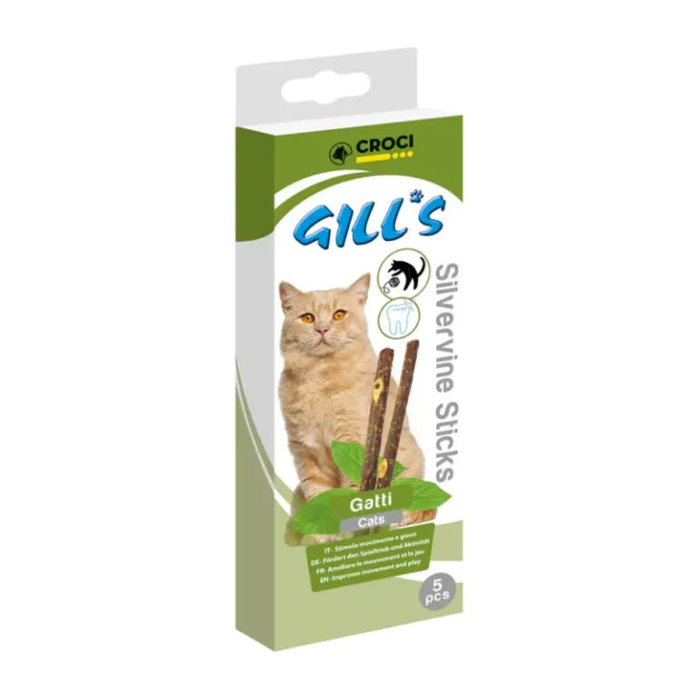 Жувальні палички Gill's Silver Vine Croci з листя сріблястої лози для котів, 5 шт