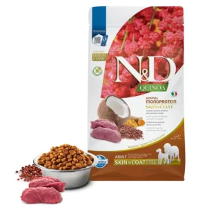 Сухий корм для собак середніх і великих порід Farmina N&D Quinoa Skin & Coat беззерновий з олениною і кокосом