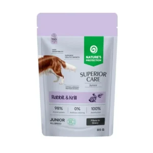 Вологий корм Nature's Protection Superior Care Junior для юніорів з кроликом і крилем, 85 г