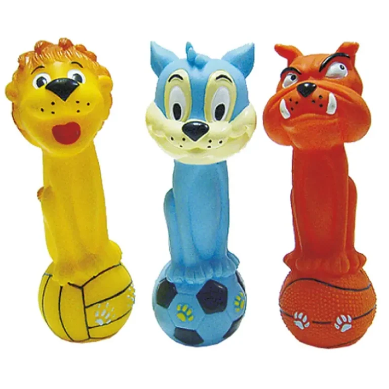 Іграшка Tatrapet Toys Fun тварини мікс вінілові різні кольори для собак, 19 см
