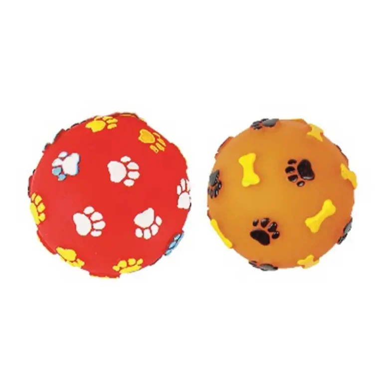 Іграшка TATRAPET Toys Fun м'ячик вініловий різні кольори для собак, 7,5 см