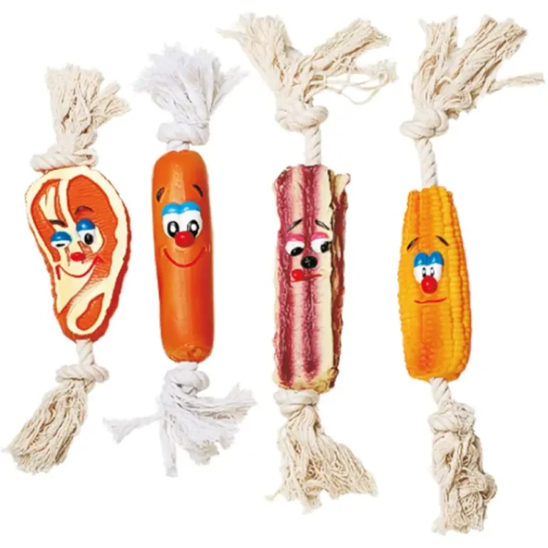 Іграшка TATRAPET Toys Fun ласощі вінілові на мотузці для собак, 35 см