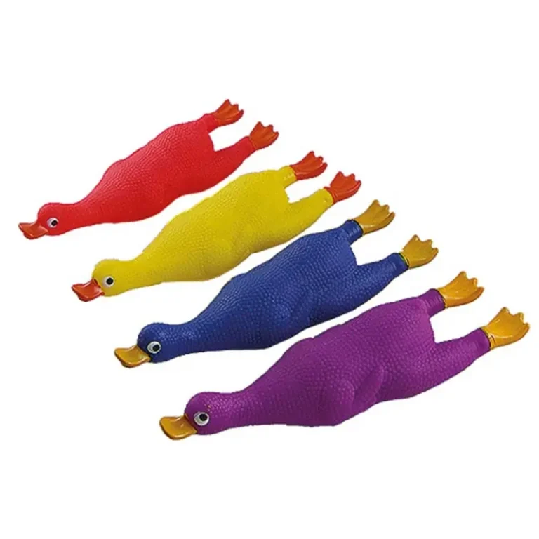 Іграшка Tatrapet Toys Fun качка вінілова різні кольори для собак, 28.5 см