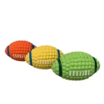 Іграшка TATRAPET Toys Fun латексний м'яч регбі з пищалкою для собак, 12 см