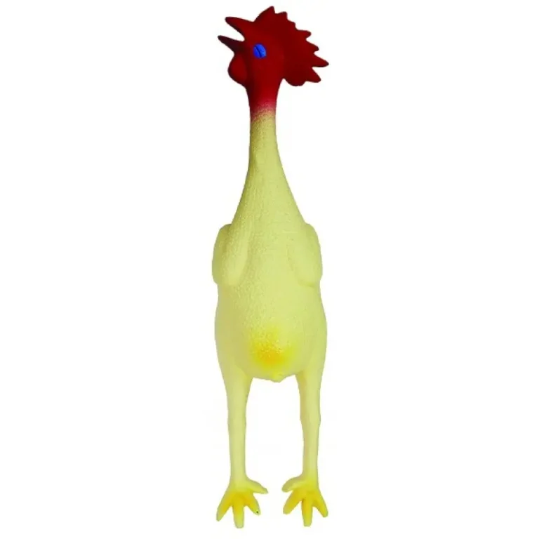 Іграшка TATRAPET Toys Fun латексна курка з пищалкою для собак, 22.5 см