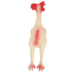 Іграшка TATRAPET Toys Fun латексна курка з пищалкою для собак, 29 см