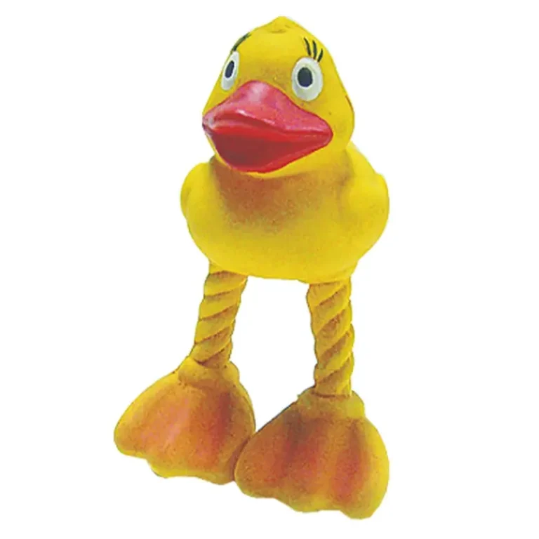 Іграшка TATRAPET Toys Fun качка латексна з пищалкою для собак, 16 см