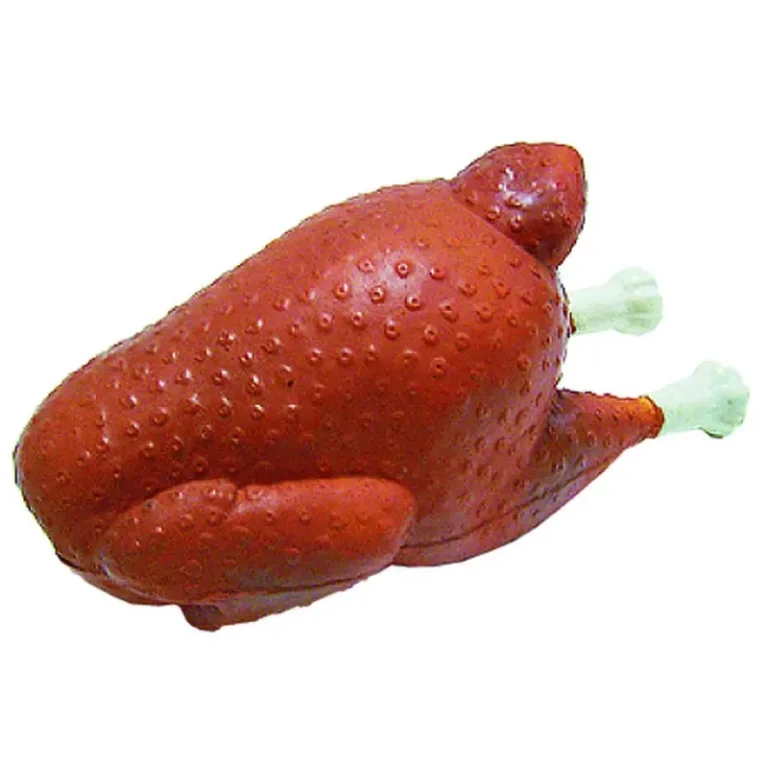 Іграшка TATRAPET Toys Fun латексна курка гриль з пищалкою для собак, 13 см