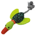 Іграшка TATRAPET Toys Fun текстильна качка з мотузкою для собак, 33 см