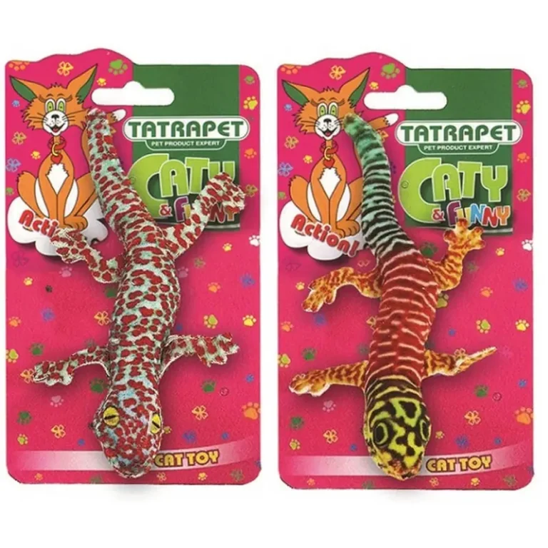Іграшка для котів Плюшева ящірка TATRAPET Caty Funny, 16 см (в асортименті)