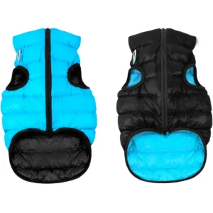 Курточка AiryVest двостороння чорно-блакитна для собак