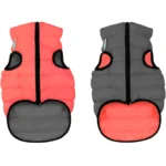 Курточка AiryVest двостороння коралово-сіра для собак