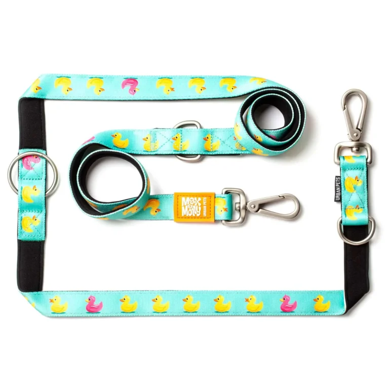 Багатофункціональний повідець-перестібка Max & Molly Multi-Function Leash Ducklings з принтом Каченята, 2 м
