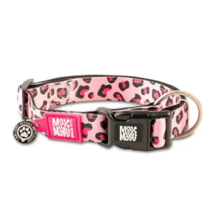 Нашийник для собак Max & Molly Smart ID Collar Leopard Pink з принтом