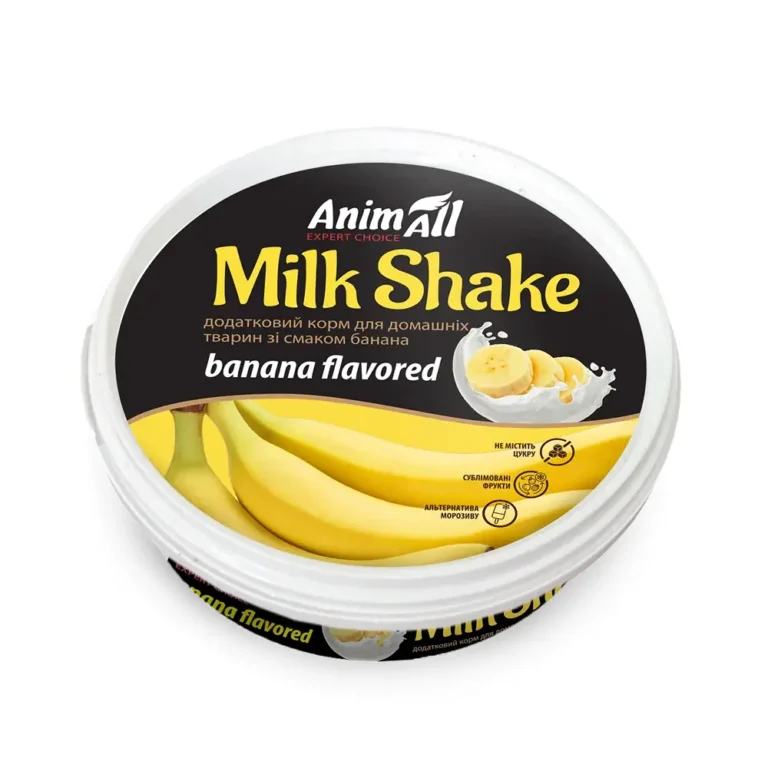 Смаколик для котів та собак Молочний шейк AnimAll MilkShake зі смаком банана, 30 г