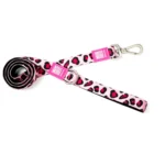 Повідець короткий для собак Max & Molly Short Leash Leopard Pink з леопардовим принтом, 120 см