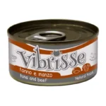 Вологий корм Vibrisse з тунцем і яловичиною для котів, 70 г