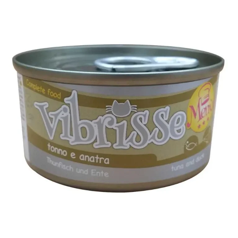 Вологий корм Vibrisse Menu з тунцем і качкою для котів, 70 г