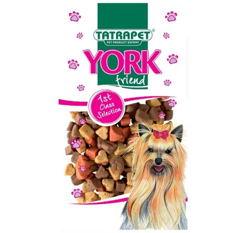 Ласощі Tatrapet York мікс серця з куркою, ягням і рибою для собак, 70 г