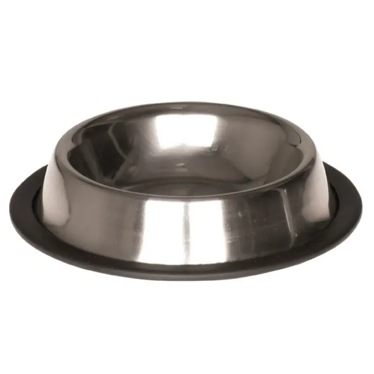 Миска для тварин TATRAPET з нержавіючої сталі з прогумованим дном