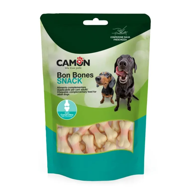 Ласощі Camon Bon Bones кісточки з хондроїтином для собак, 120 г