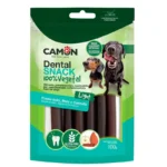 Ласощі Camon Dental Snack каннолі зі смаком яблука для чищення зубів для собак, 100 г