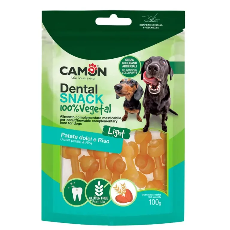 Ласощі Camon Dental Snack вузлова кістка для чищення зубів для собак, 100 г