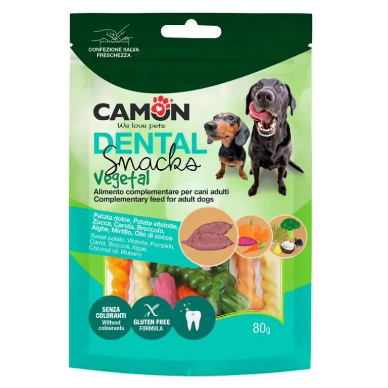 Ласощі Camon Dental Snack Mix вузлова кістка для чищення зубів мікс смаків для собак, 80 г
