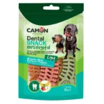 Ласощі Camon Dental Snack Mix рибний скелет для чищення зубів мікс смаків для собак, 90 г