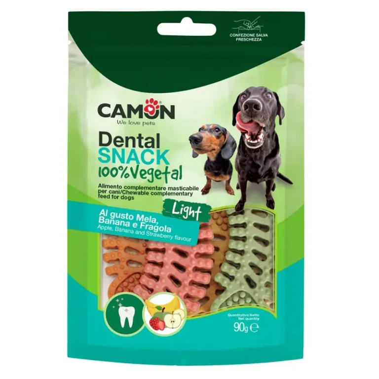 Ласощі Camon Dental Snack Mix рибний скелет для чищення зубів мікс смаків для собак, 90 г
