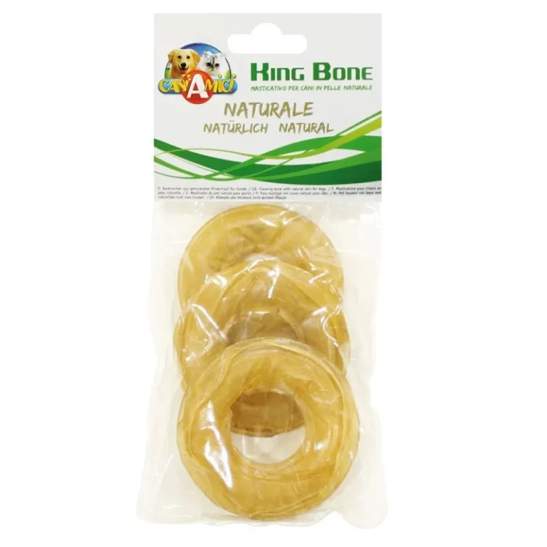 Ласощі CROCI King Bone жиловане кільце для собак, 3 шт