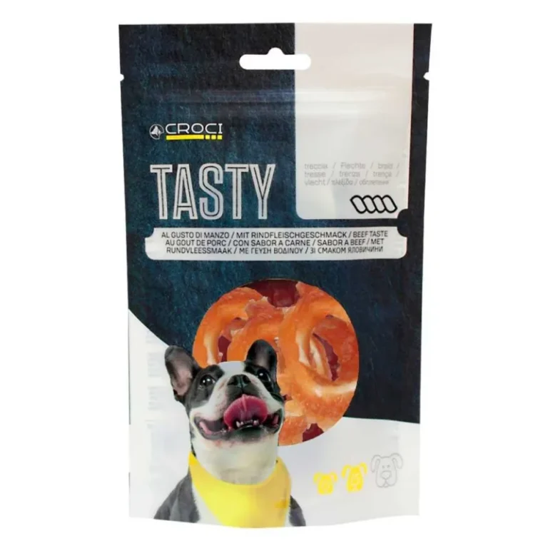 Ласощі CROCI Tasty кільця з куркою і тріскою для собак, 80 г