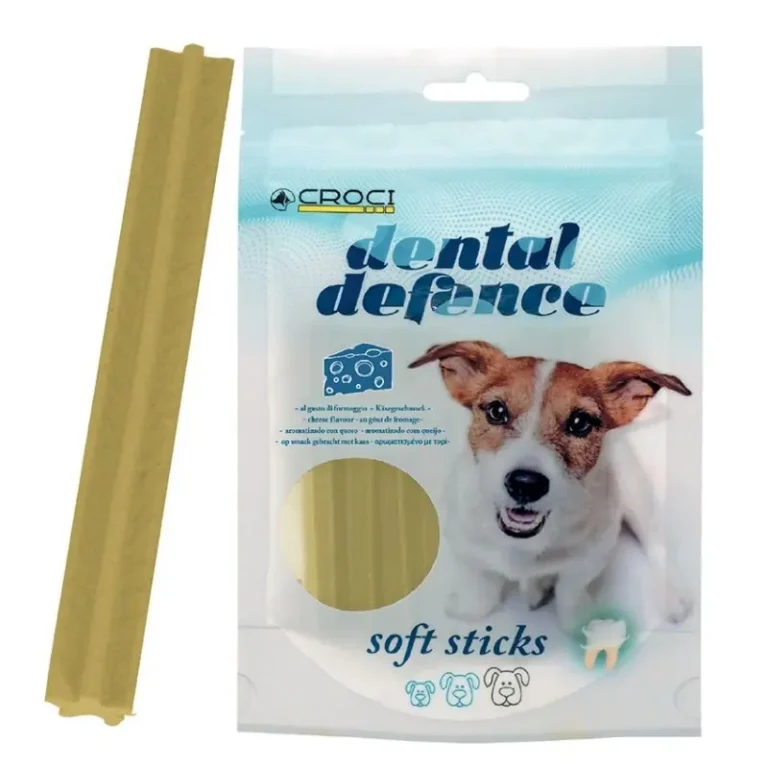 Ласощі CROCI Dental Defense Soft Sticks для чищення зубів з сиром для собак, 80 г