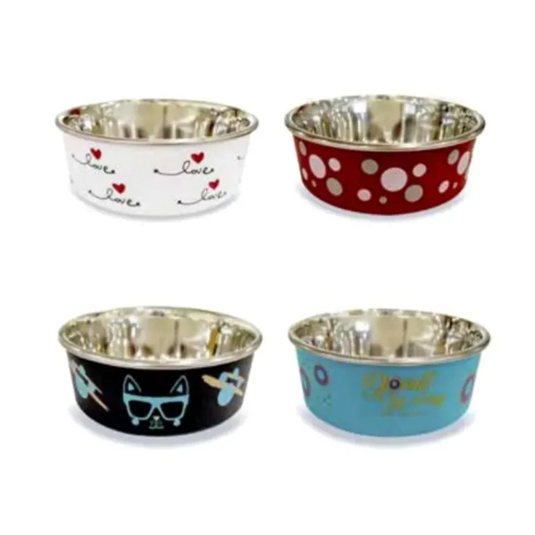 Металева миска для собак і котів Roxy Assorted Colors CROCI (в асортименті)