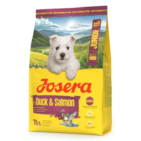 Сухий корм Josera Mini Junior Duck & Salmon з качкою і лососем для цуценят