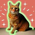 Кіт дряпає диван, поруч стоїть кігтеточка