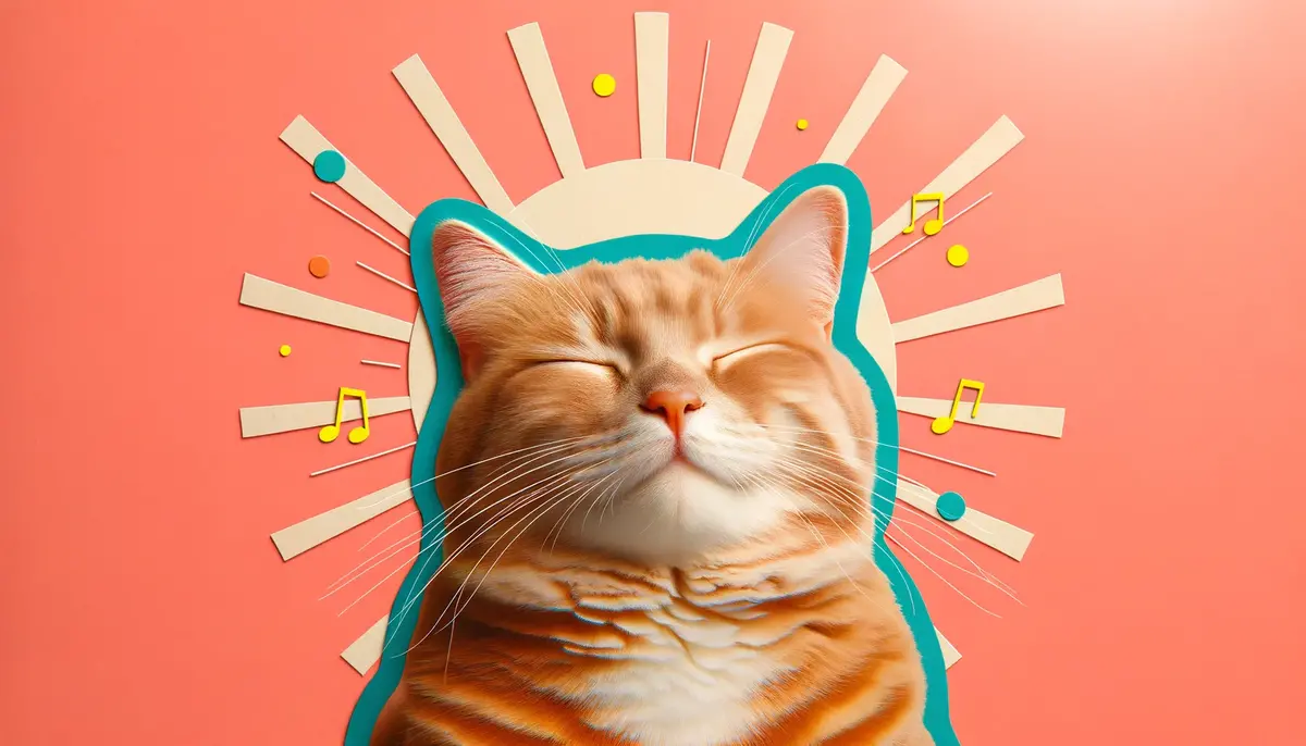 Руденький кіт із заплющеними очима насолоджується музикою