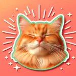 Рудий смугастий кіт із задоволеним виразом і напівзаплющеними очима