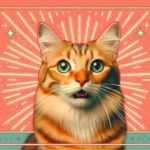 Руденький смугастий кіт із широко розкритими очима й відкритим ротом, ніби цокоче на здобич