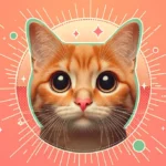 Рудий смугастий кіт з великими допитливими очима та трохи нахиленою головою дивиться прямо на глядача