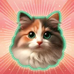 Кошеня з цікавим поглядом дивиться прямо в камеру на кораловому фоні