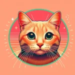 Рудий кіт з великими зеленими очима пильно дивиться вперед