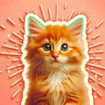 Кішка з великими очима дивиться у камеру