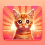 Маленьке руде кошеня з цікавими яскравими очима дивиться прямо в камеру