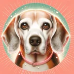 Літній бігль із сивою мордочкою та лагідним поглядом карих очей