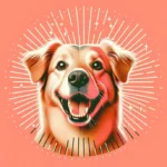 Усміхнений золотистий ретривер з відкритою пащею та здоровими зубами