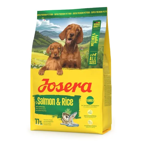 Сухий корм Josera Mother & Puppy Salmon & Rice з лососем і рисом для цуценят