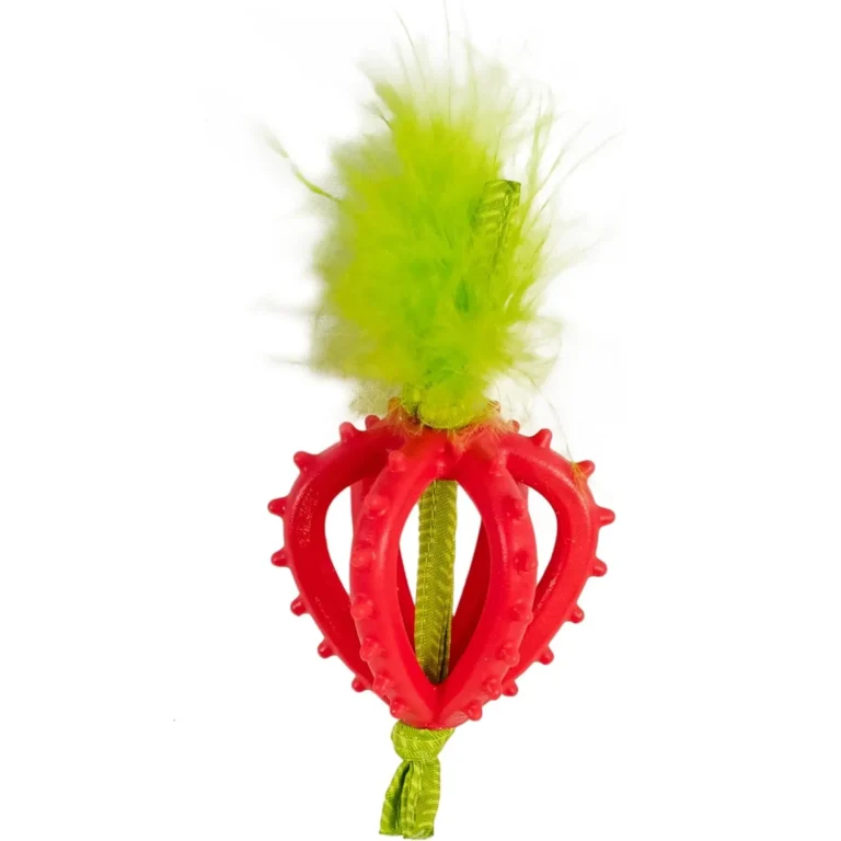 Іграшка для котів Полуничка CATSTAGES Strawberry Teether 10 см  x 4,5  см